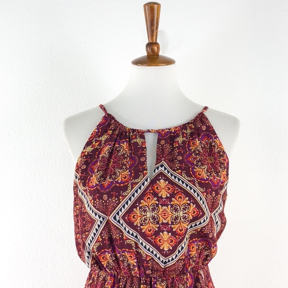 My Michelle Multi Color Shark Bite Hem Sleeveless - Picture 2 of 8